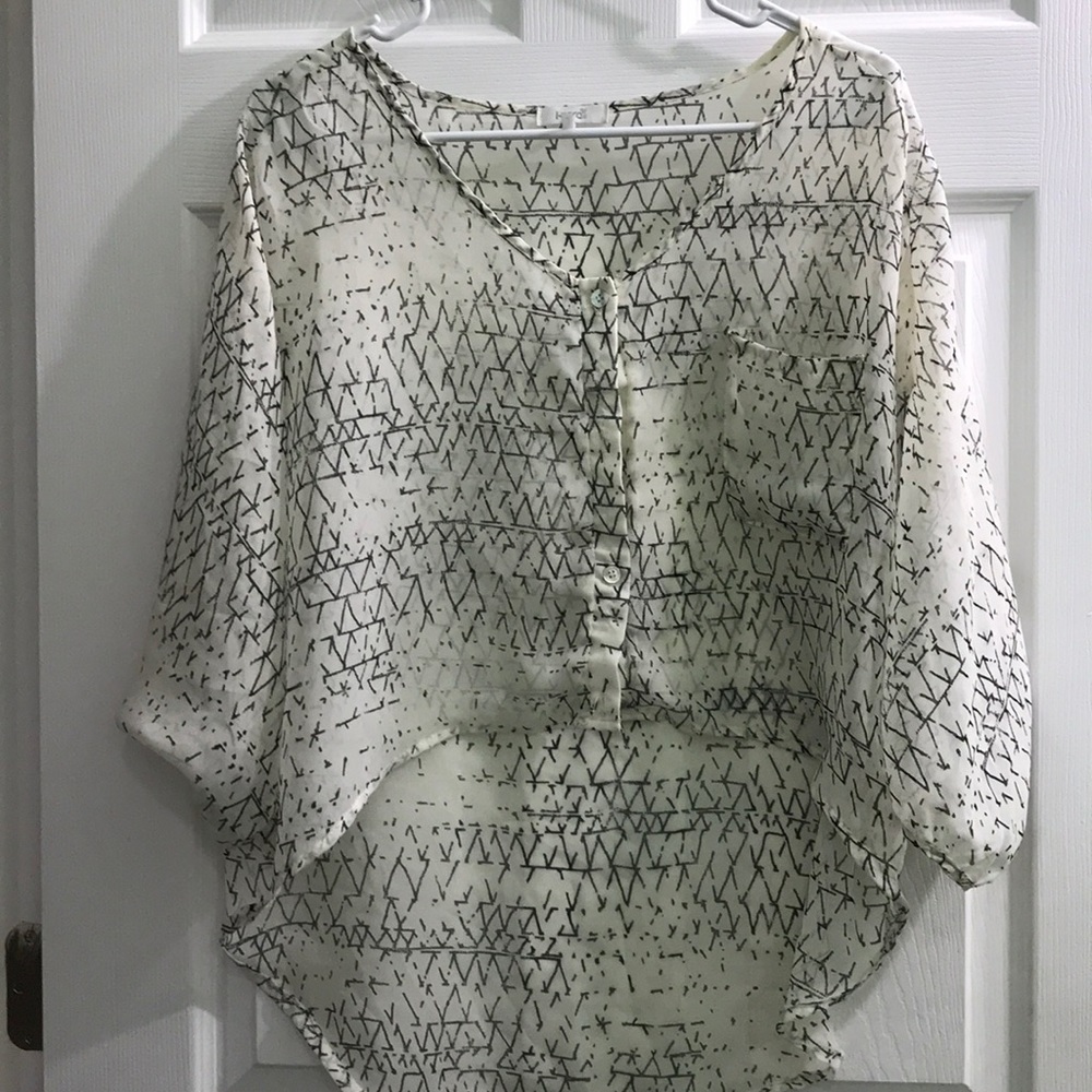 Cropped free flow blouse